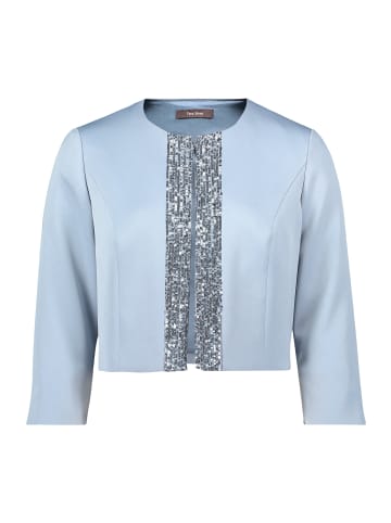 Vera Mont Blazer-Jacke mit Glanzeffekt in Light Steel Blue