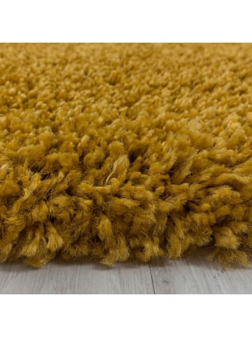 Hochflor Teppich Sima in Gold