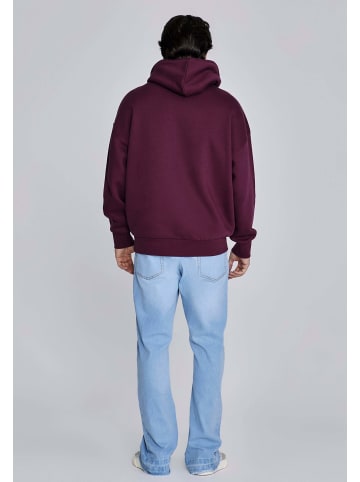 SikSilk Kapuzenpullover Essentials in Burgundy