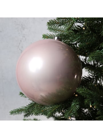 MARELIDA Weihnachtsbaumkugeln bruchfest glänzend D: 20cm in rosa