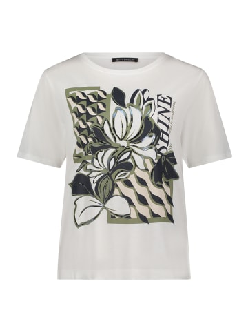Betty Barclay Basic Shirt mit Rundhalsausschnitt in Patch White/Dark Blue