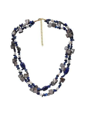 Steuer Modeschmuck Metall in blau