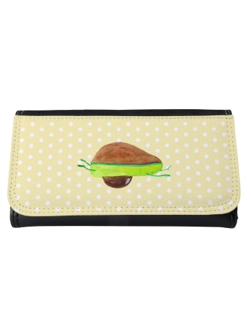 Mr. & Mrs. Panda Frauen Portemonnaie Avocado Yoga ohne Spruch in Gelb Pastell