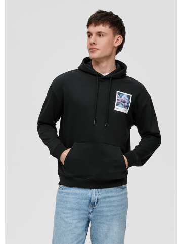 QS Sweatshirt langarm in Schwarz