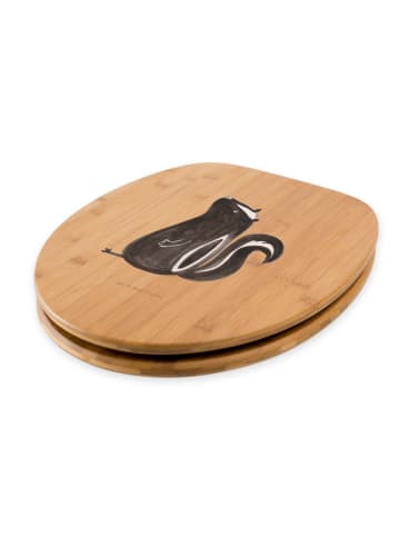 Mr. & Mrs. Panda WC Sitz Stinktier Sitzen ohne Spruch in Braun