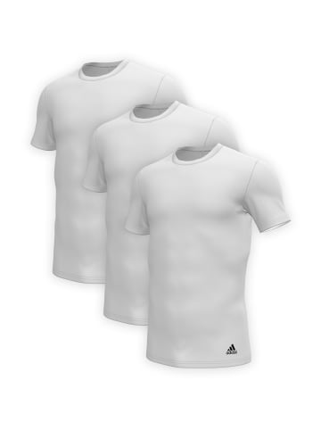 adidas T-Shirt CREW NECK in Weiß