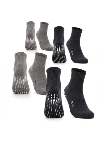 Occulto 2-4er Pack Stoppersocken Madeleine 4P,BlkGry 35-38