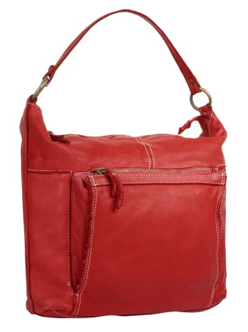 Cluty Shopper echt Leder in rot