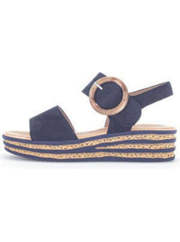 Gabor Plateau Sandalen für Damen in blau