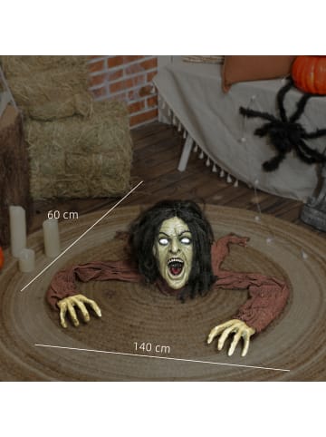 Outsunny Halloween-Dekoration-140L x 60B x 20H cm-Braun