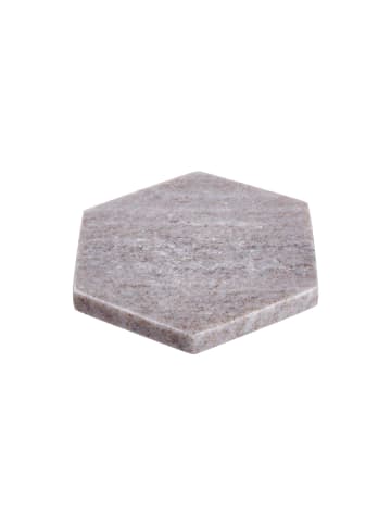 Butlers Untersetzer Marmor 6-eckig L 12 x B 11cm MARBLE in Beige