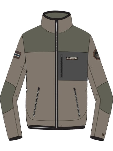 Napapijri Pullover "Yupik Fz 3" in Braun