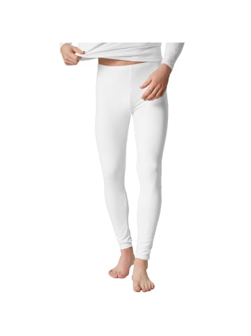 tectake Einfarbige Leggings für Männer, weiß