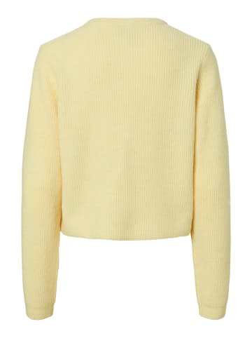 Pieces Strickjacke in Pale Banana