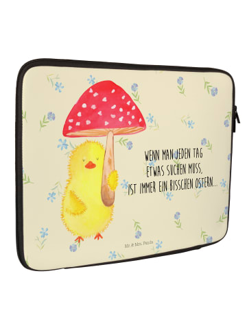 Mr. & Mrs. Panda Laptoptasche Küken Fliegenpilz mit Spruch in Blumig
