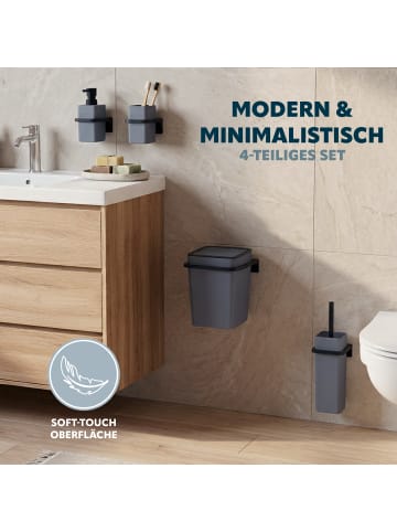 bremermann Bad-Accessoires Set SAVONA 4tlg. eckig