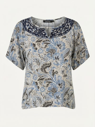 KOROSHI Bestickte schulterfreie Damenbluse in bunt