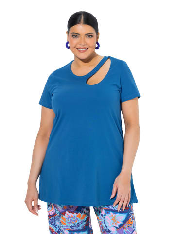 Ulla Popken Longshirt in blau