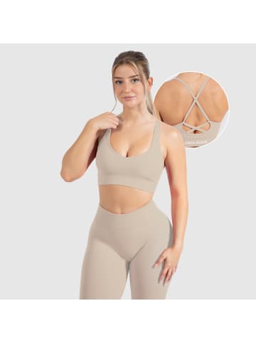 SMILODOX Sport BH Cetrina in Taupe