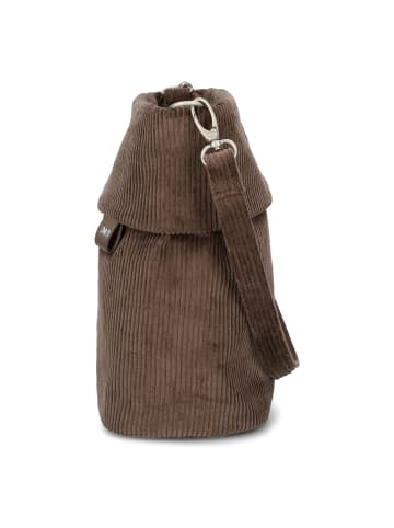 Zwei Mademoiselle.M Schultertasche 25 cm cord wood