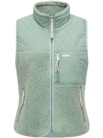 ragwear Plüschweste Junkin Bonded in Dusty Green