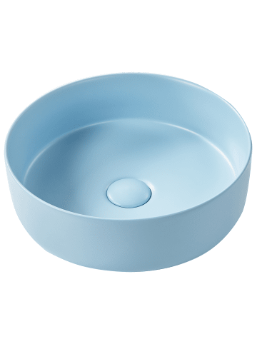 Beliani Waschbecken GUDAR in Blau - (W) 37 x (H) 12 x (L) 37 cm