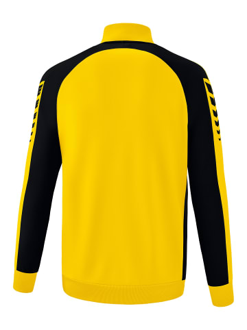 erima Six Wings Worker Jacke, Trainingsjacke in gelb/schwarz