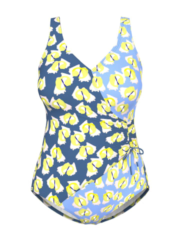 Ulla Popken Badeanzug in kapitänsblau
