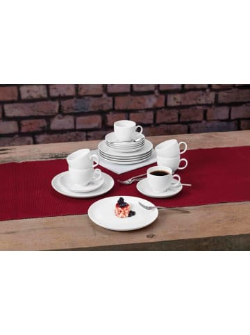 Seltmann Weiden 18er Set Kaffeeservice Lido Weiß in weiß