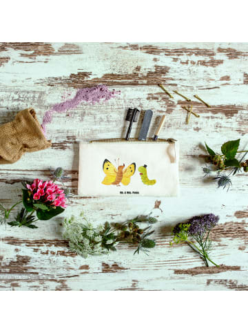 Mr. & Mrs. Panda Kulturbeutel Raupe Schmetterling ohne Spruch in Weiß