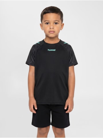 Hummel T-Shirt Hmlblaze Kinder in BLACK/POOL BLUE