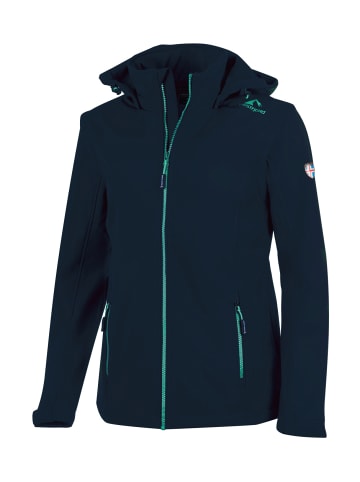 Westfjord Softshell Jacke "Eldfjall XT" in Marineblau / Minze