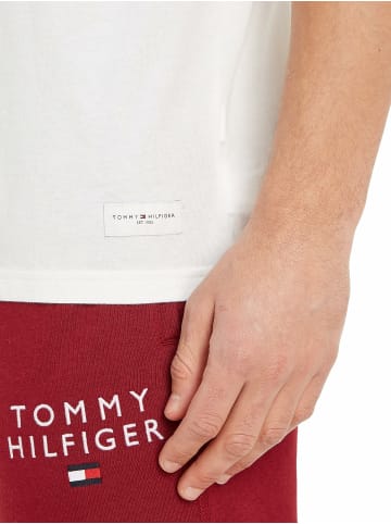 Tommy Hilfiger Rundhals T-Shirt für Herren in weiß