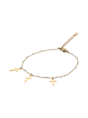 myMo ROCKS Women Bracelet in Gold White