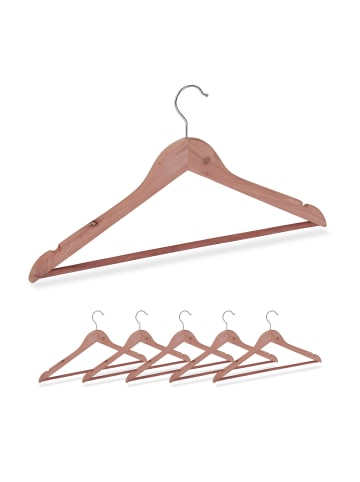 relaxdays 12x Kleiderbügel in Natur