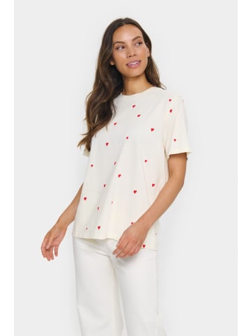 SAINT TROPEZ T-shirt DagniSZ Lockere Passform in Ice Flame Hearts