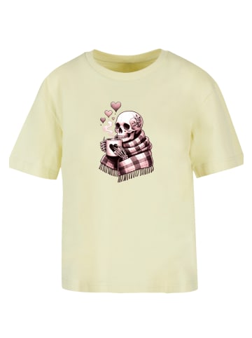F4NT4STIC Tee Cozy Winter Skelett in softyellow