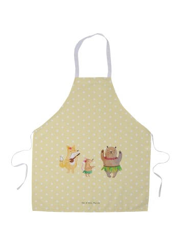 Mr. & Mrs. Panda Schürze Waldtiere Aloha ohne Spruch in Gelb Pastell