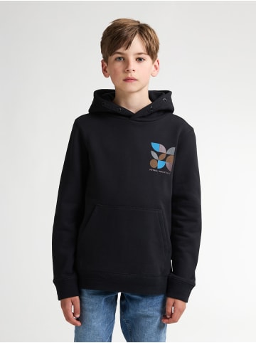Petrol Industries Rückenprint Hoodie Hood in Schwarz