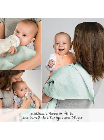 Makian Mullwindel / Mulltuch 8er Pack 70 x 70 cm in gruen,beige