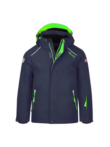 Trollkids Skijacke "Holmenkollen PRO" in Marineblau / Grün