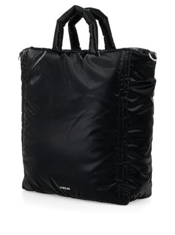 MARC CAIN Großer Shopper mit Leo-Schulterriemen in Schwarz