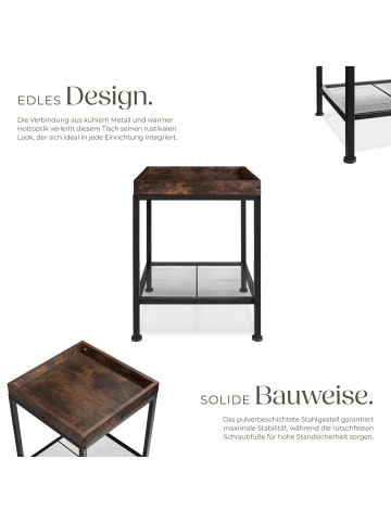 tectake Couchtisch Rochester 41,5x41x56cm