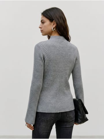 Vero Moda Strickpullover in Medium Grey Melange