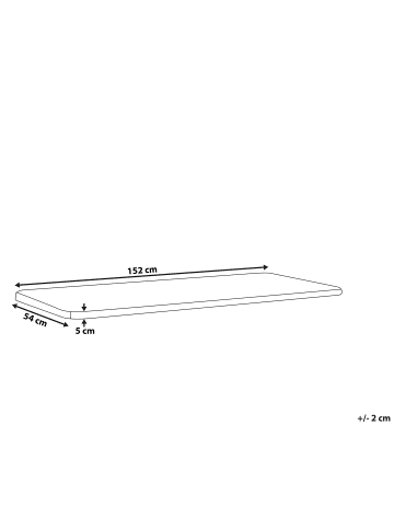 Beliani Auflagen VIVARA in Blau - (W) 152 x (H) 5 x (L) 54 cm
