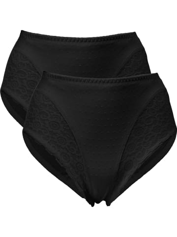 comazo Baumwolle, Viskose Formslip 2er-Pack in schwarz