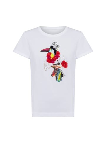 MARC CAIN SPORTS  T-Shirt in weiß mehrfarbig