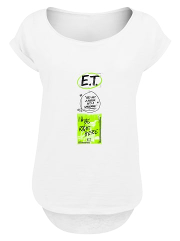 F4NT4STIC Long Cut T-Shirt E.T. Unisex He's A Spaceman in weiß