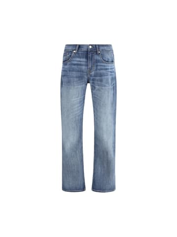 7FOR Blau Baumwolle Straight-Leg Jeans