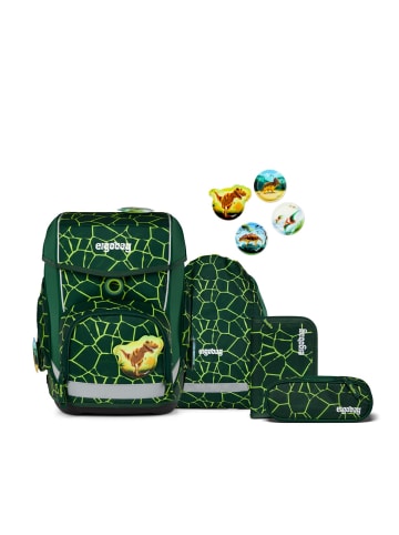 Ergobag Grundschulranzen-Set CUBO BärRex 5-tlg. in Grün